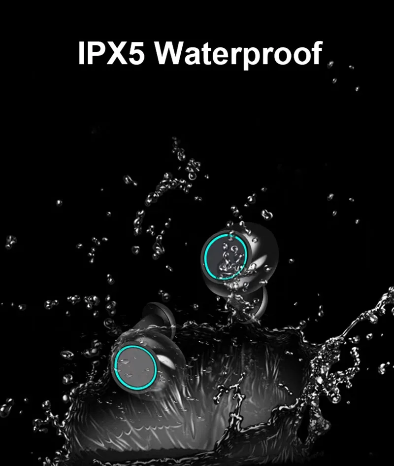 Новинка S5 TWS Bluetooth V4.2 наушники стерео музыка IPX5 водонепроницаемые настоящие Беспроводные наушники с зарядной коробкой 600 мАч для Xiaomi Iphone