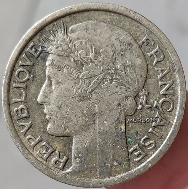23 мм Франция, настоящая монета, оригинальная коллекция