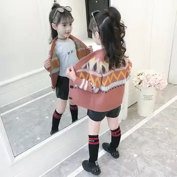 

Net Red Girl Sweater 2020 New Fashion Casual Clothes Children's Sweater Spring and Autumn Wild Cardigan Jacket Toddler Girls