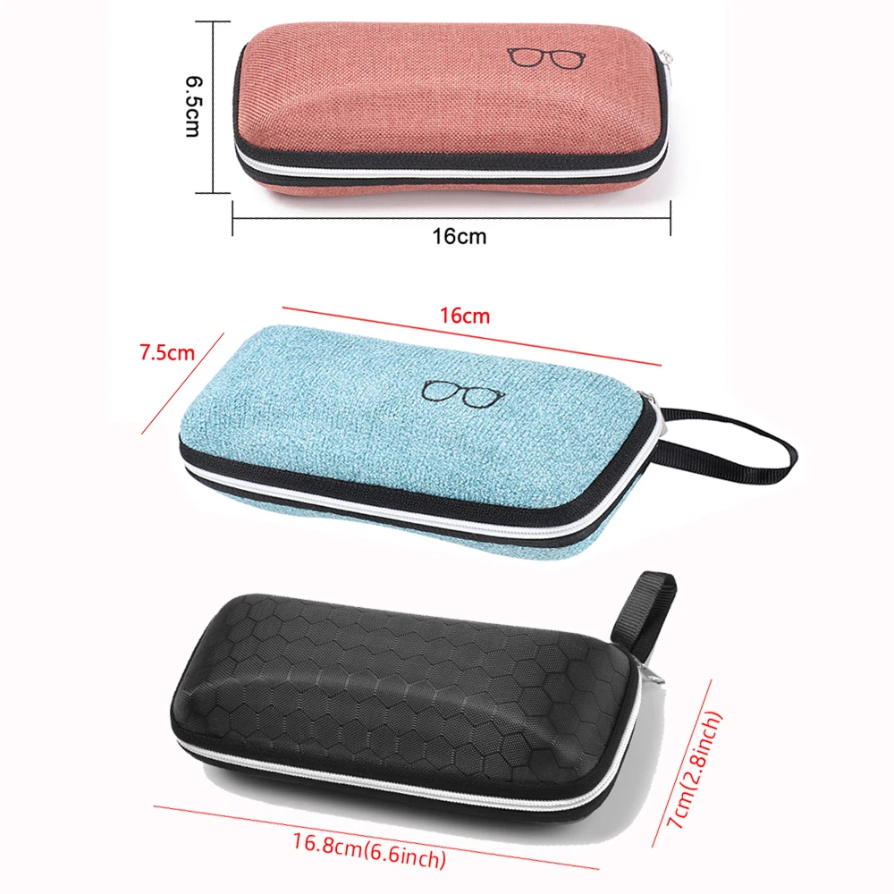 1Pcs EVA Eyewear Cases Cover Sunglasses Case for Women Fashion Glasses Box With Lanyard Zipper Eyeglass Cases for Men Women glasses case glasses storage bag sunglasses bag zipper eyewear box