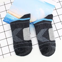 Мужские уличные носки, спортивные носки для верховой езды, хлопковые носки для бега, утолщенные холодные теплые зимние быстросохнущие носки