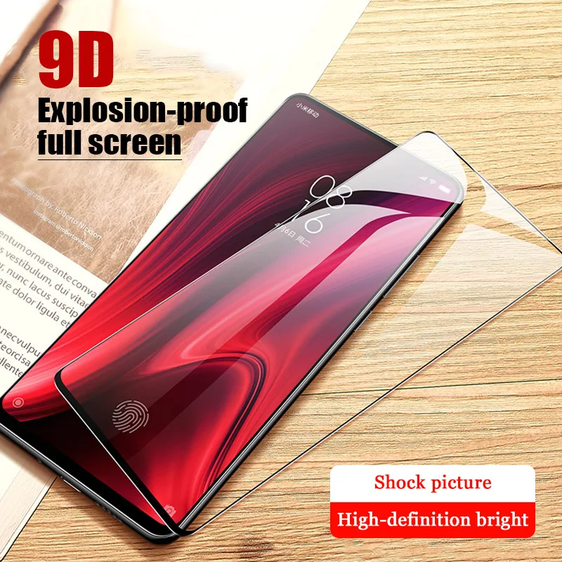 9D Защитная пленка для экрана Redmi Note 8 7 Pro защитное стекло полностью проклеенное