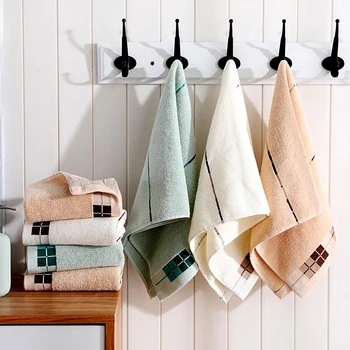 

Ouneed Towel Super Absorbent Soft Washcloth The Bath Pure Cotton Siege Back Word Bath Towel Face Washers Hand Cloth Towels