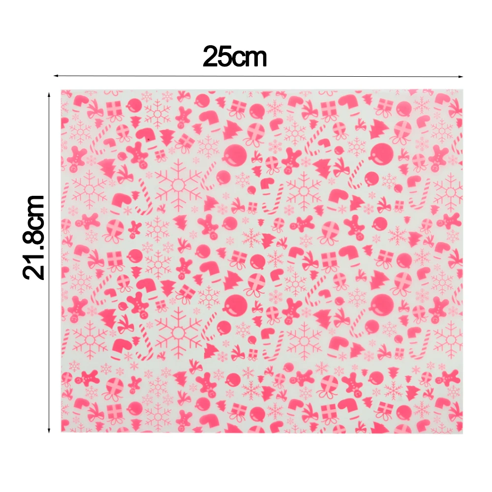 50 шт./компл. с Рождеством упаковка еды лося Восковая бумага водонепроницаемый торт Макарон смазочные лист оберточная бумага для кексов