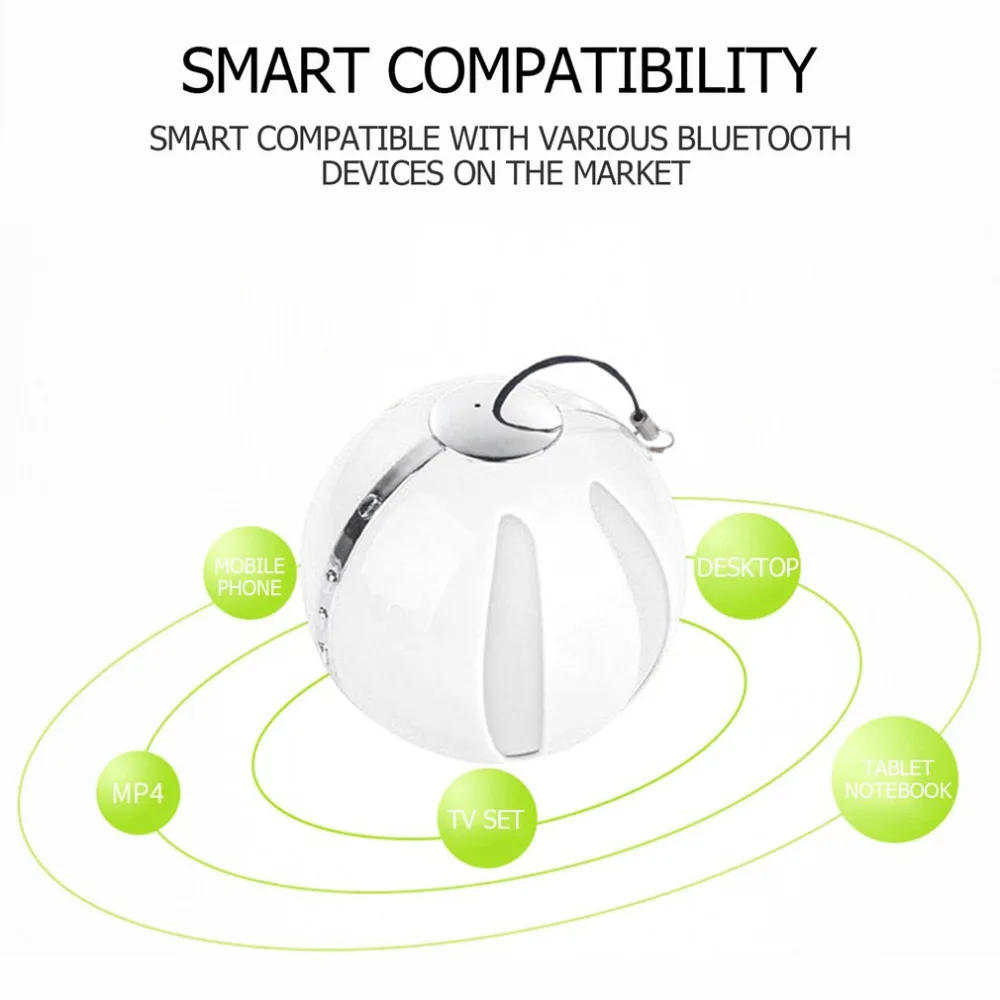 Q7 мини беспроводной Bluetooth динамик в форме шара с мигающими огнями радио открытый Hands-Free Bluetooth динамик портативный шаровой формы