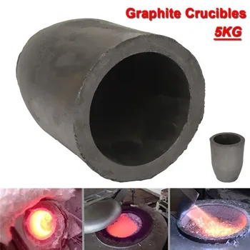 

14 x12cmcm 5kg Casting Clay Graphite Crucibles Refining Melting Copper Aluminium Brass Bulk