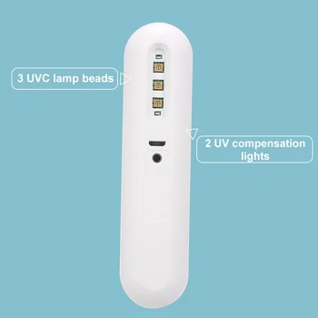 

UV Light Ultraviolet Light Portable UVC LED Lamp Chargeable Hand-Held for Home Office Travel uv sanitizer