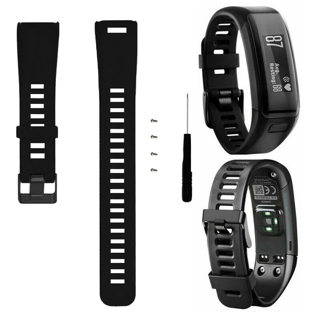 Силиконовый мягкий браслет сменные ремешки для часы Garmin vivosmart HR