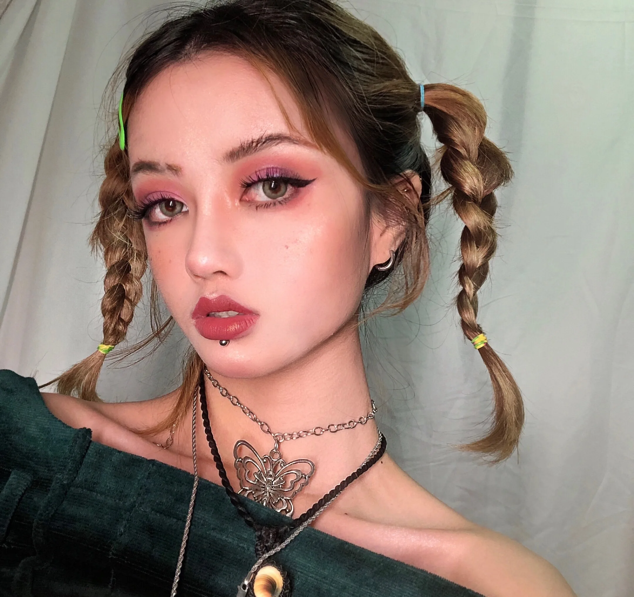 Ins девушка сердце кулон ожерелья для женщин Винтаж Harajuku нержавеющая сталь письмо бусины колье прохладный девушки панк серебряная цепь