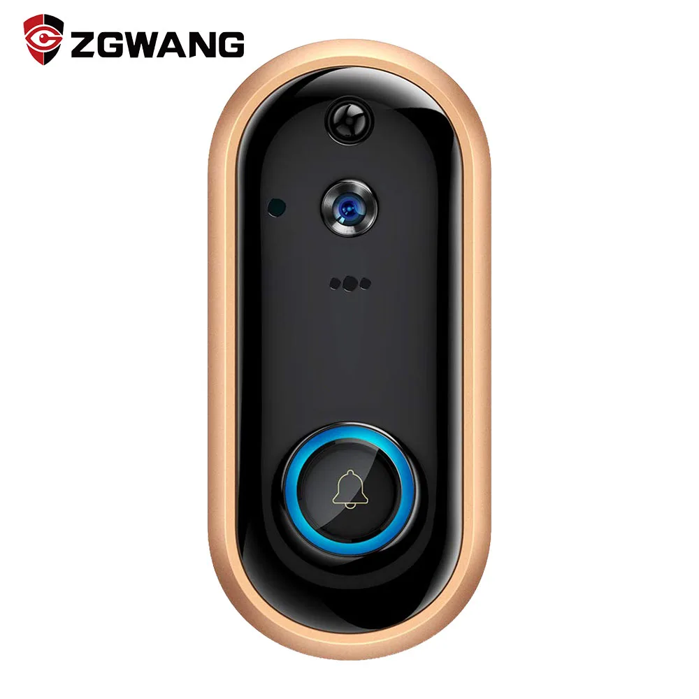 

Smart Wireless WiFi Video Doorbell Camera Visual Intercom With Chime Night Vision IP Door Bell Wireless Home Security Monitor