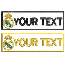 Логотип футбольного клуба, ярлыки с именем, нашивка, вышитая Железная на задней части