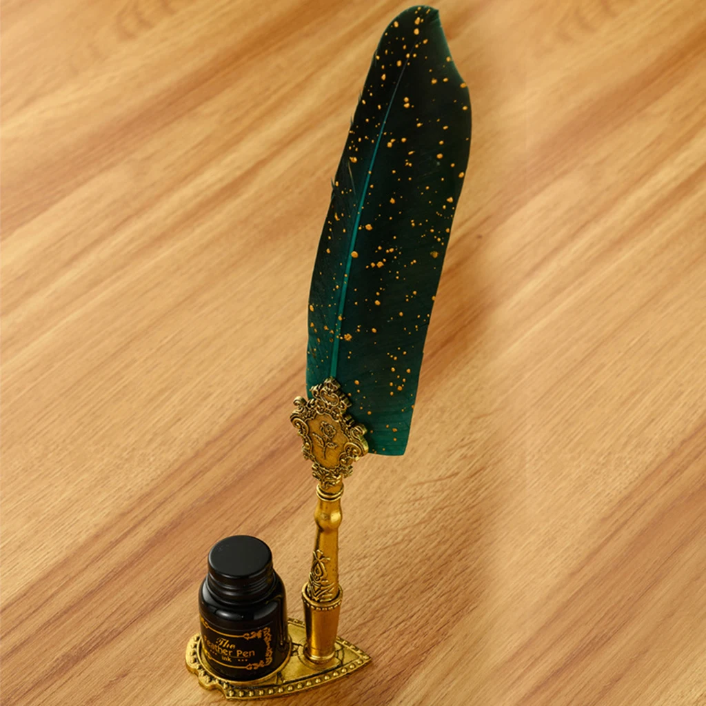 Classic Calligraphy Feather Fountain Pen Set - Sage Design Group - Annette Sage, CEO