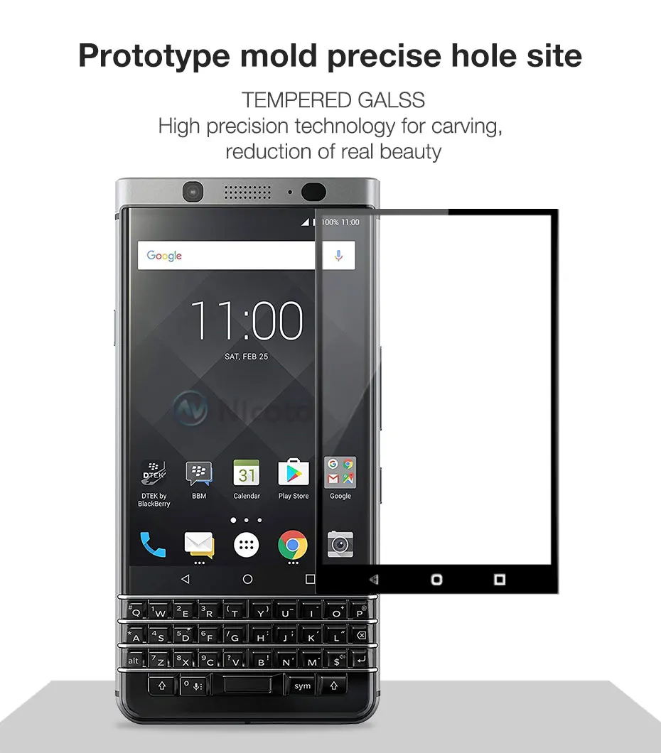 2 шт Полное Защитное стекло для Blackberry Keyone 9H закаленное стекло для Blackberry Key2 Защитная пленка для экрана