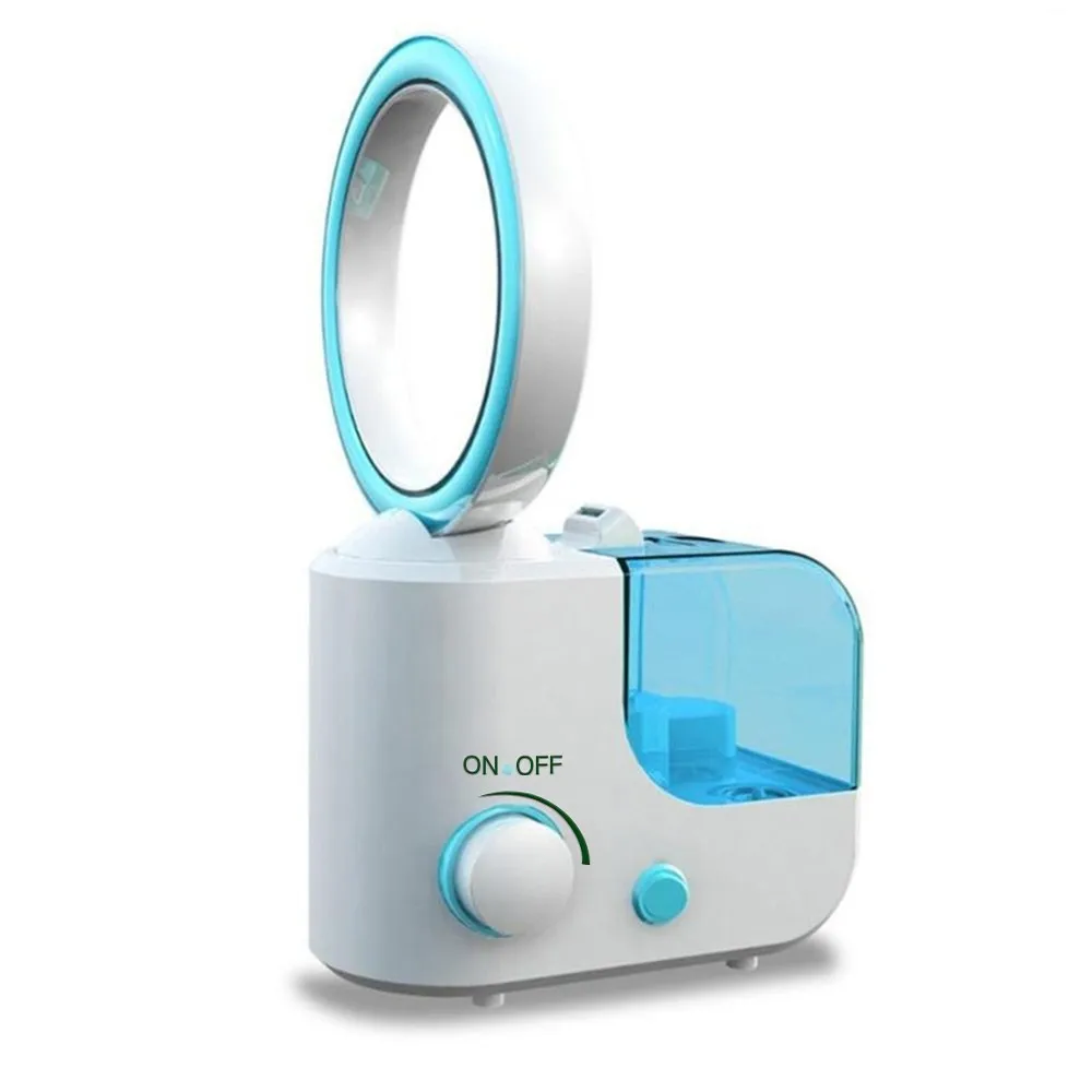 

2.5L 2 in 1 Large Capacity Electrical Equipment Household Super Mute Air Humidifier with Leafless Fan for Home