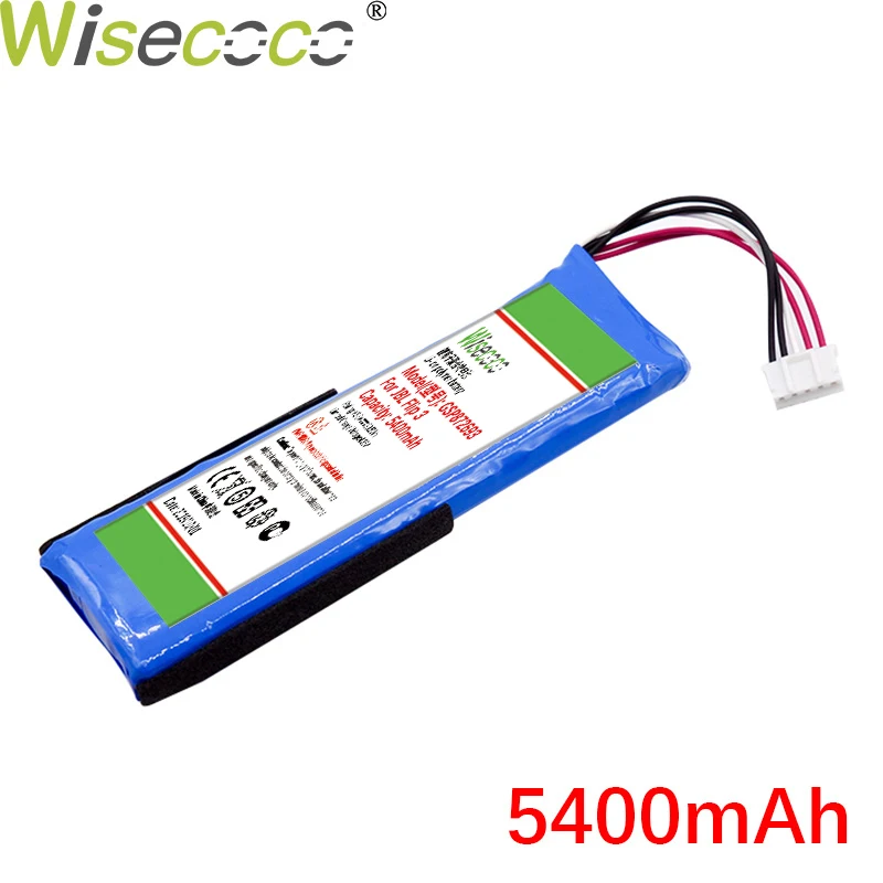 WISECOCO 5400 мАч GSP872693 батарея для J BL флип 3 флип 3 серый P763098 03 новейшее производство высокое качество батарея+ номер отслеживания