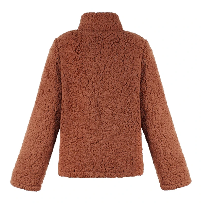LOOZYKIT, женские свитера с высоким воротом,, модный осенний и зимний свитер на молнии с высоким воротником, плюшевые одноцветные теплые толстовки