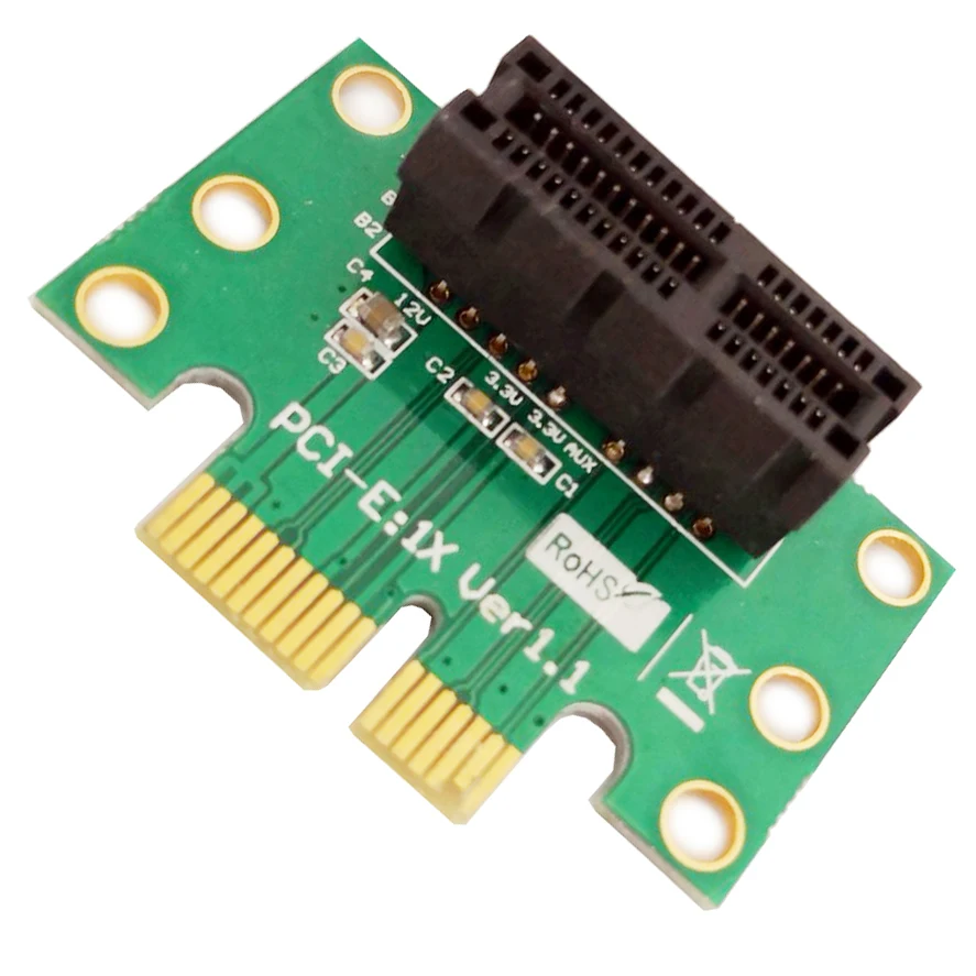 

3 units - PCI Express (PCI-E ) 1X Adapter Riser Card 90 Degree For 1U/2U Server Chassis,PCIe 1x