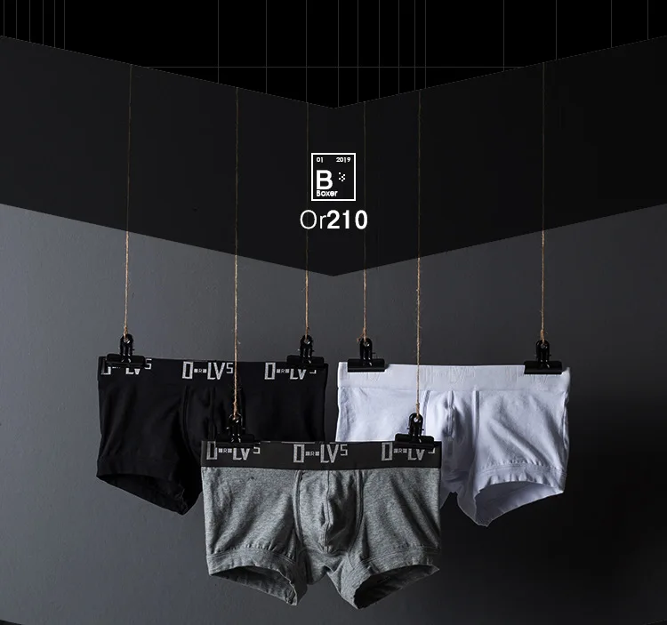 Men's Cotton Boxer Underwear Adjustable Ring Sexy Buttock Lifting Sheath U Convex Boxers Low-Rise Sports Underwear