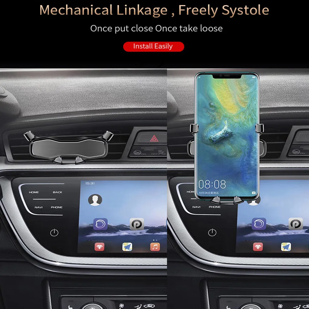 Гравитационный Автомобильный держатель для мобильного телефона Air Vent подставка с ароматерапией 7,29