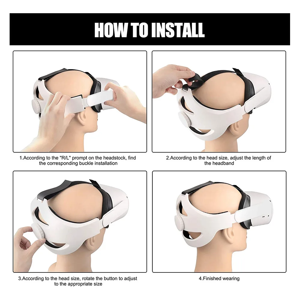Adjustable Elite Strap for Oculus Quest 2 Head