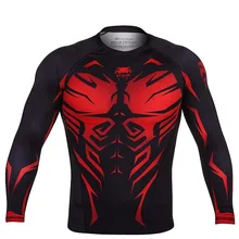 Футболка, спортивная одежда, мужской костюм, MMA, плавки, сублимированный принт, bjj, боксерский Рашгард, jiu jitsu, gi, Рашгард, дышащая, muay