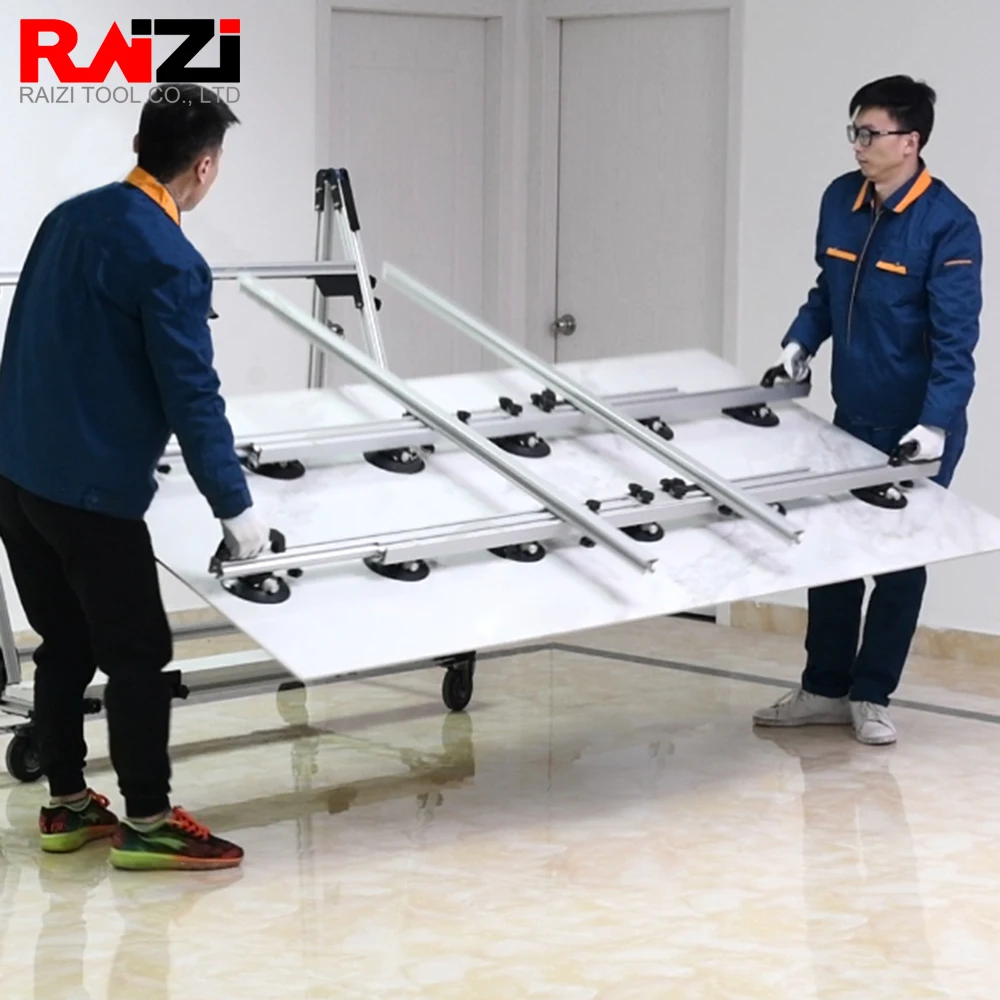 

Raizi 3.6*1.6m Large Format Tile Carry System with Cross Bar for Porcelain Ceramic Tile Handling Lifter Tools