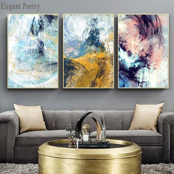 

Colorful Abstract Weather Cloud Picture Modular Canvas Poster Print Decorative Painting Contemporary Art Home Decoration Picture