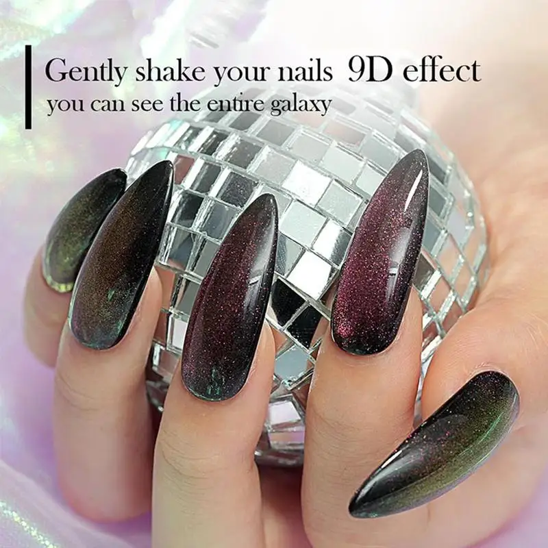9D Гель-лак для ногтей с эффектом «кошачий глаз» лак долговечный Galaxy Star Сияющий кошачий глаз ногти дизайн ногтей клей для ногтей