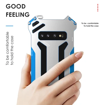 

Luxury Gundam Aluminum Metal Case For Samsung Galaxy S10 Plus lite 5G S7 S8 S9 Plus Case Shockproof Slim Hard Back Cover Case