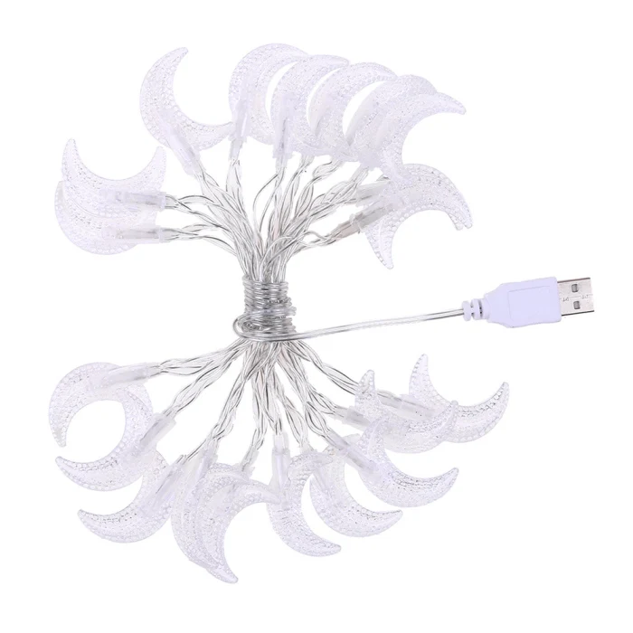 20 светодиодов USB Moon String Light для дома, вечеринки, дня рождения, праздника, декора, световая гирлянда TN88