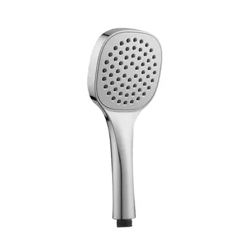 

Booster Single Function Shower Head Square Plastic Electroplating With Oxygen And Water Powerful Flows Large Water Output