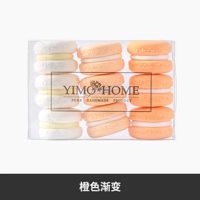 9pcs/set 9 шт./компл. моделирование Макарон модель бутафорский торт крем закуска детей съемки реквизит свадебный десерт украшения окна - Цвет: 9pcs/set