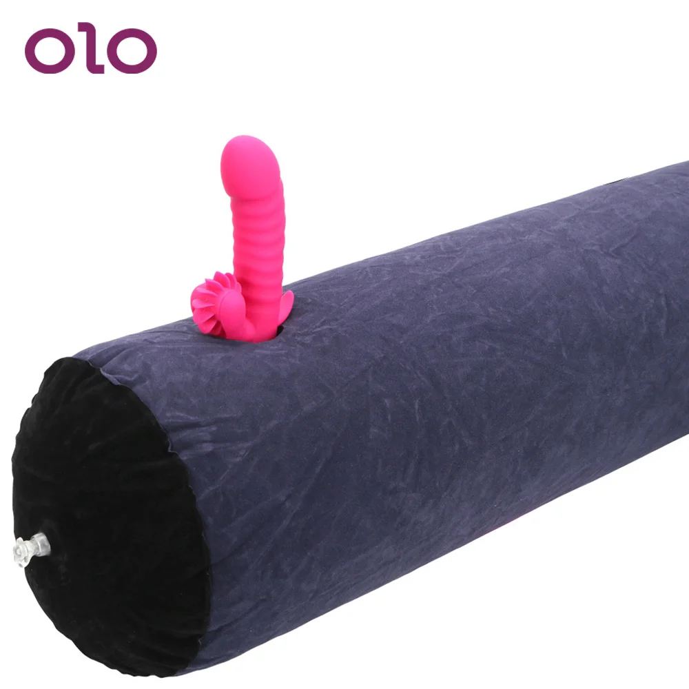 OLO Flocking Inflatable Sex Pillow Magic Cushion Sexual Position Love Pillow Sex Furniture Toys for Couple Erotic Products