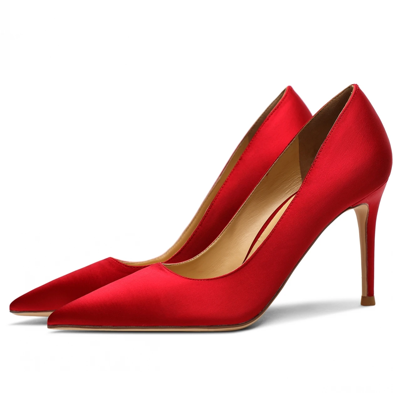 Thin High Heel Women Exquisite Elegant Stiletto Heels Pointed Toe Slip On Party Work Daily Pumps Shallow Mouth Shoes N0110 | Обувь