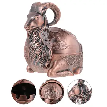 

1Pc Cigarette Butt Container Wind-proof Practical Creative Sheep Shaped Ashtray Desktop Ashtray for Household Living Room Study