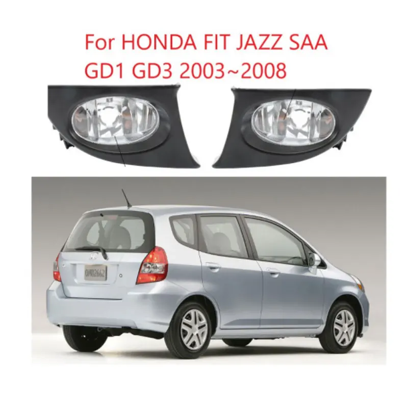 For HONDA FIT JAZZ GD1 GD3 2003 2004 2005 2006 2007 2008 Car Lights Front Bumper Fog Light Lamp LEFT /RIGHT Auto Parts |