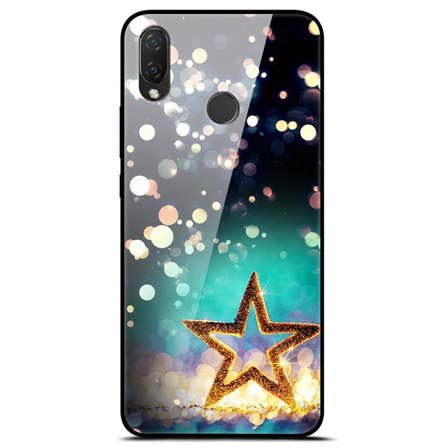 28 Для huawei P Smart чехол Модный чехол с узором из закаленного стекла чехол для huawei P Smart чехол-Бампер для huawei P Smart - Цвет: 28