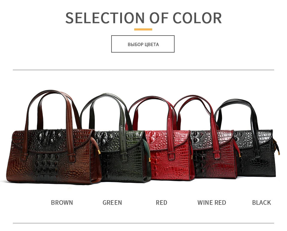 WESTAL сумки женские натуральная кожа крокодила дизайн женские кожаные сумки мессенджер/большие сумки на ремне ручка-Топ сумка