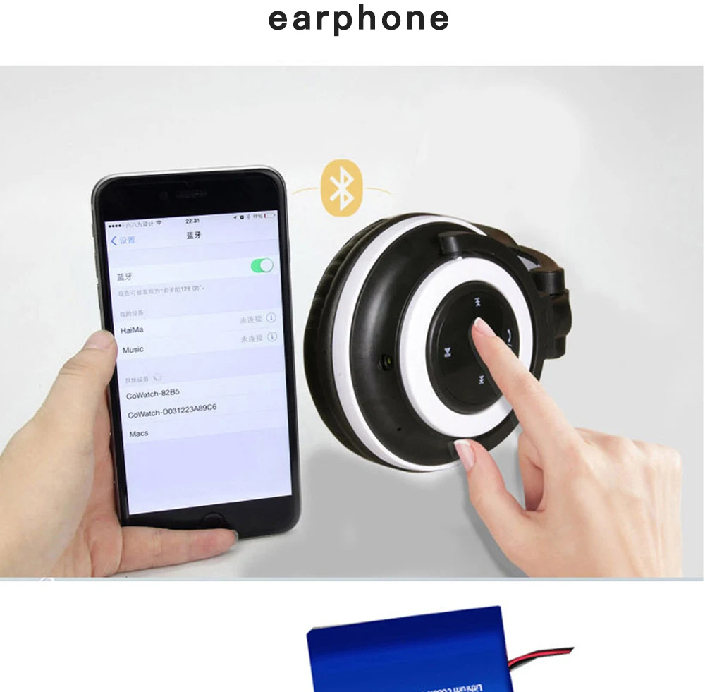 Qh15 светящиеся милые Bluetooth 5,0 вечерние наушники Беспроводная гарнитура с креплением на голову Беспроводная Bluetooth гарнитура HIFI