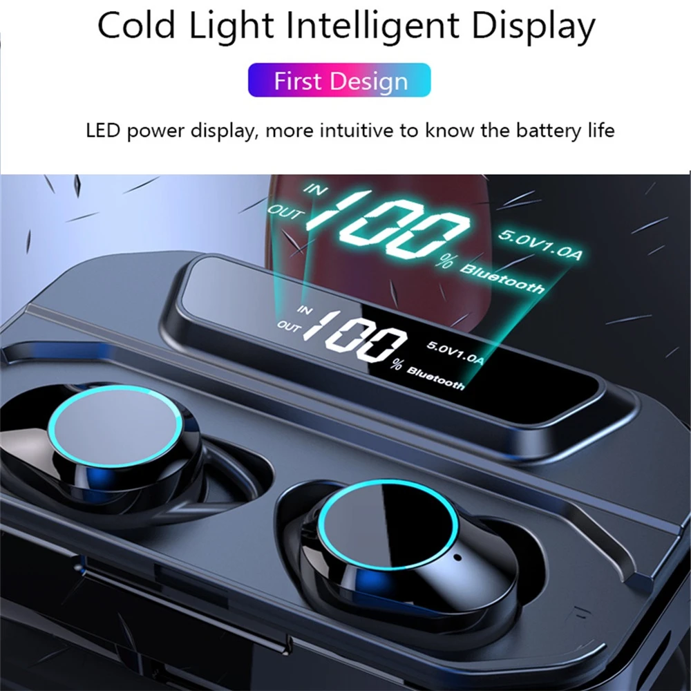 TWS 5,0 Bluetooth наушники водонепроницаемые спортивные наушники 3D стерео беспроводные наушники мини гарнитура с микрофоном cl