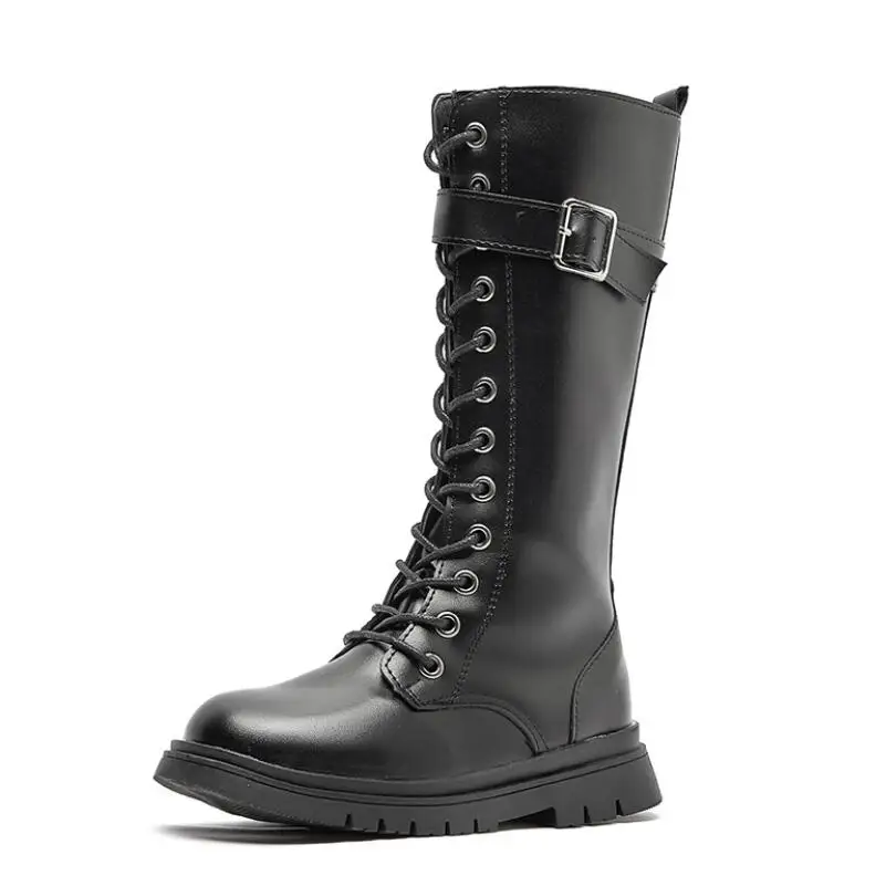 High boots - Suede kidskin & patent calfskin, black — Fashion