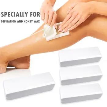 

100/300pcs Professional Wax Strips Hair Cotton and Non Woven Fabric Removal Nonwoven Professional Dehairing Paper Wax Papers