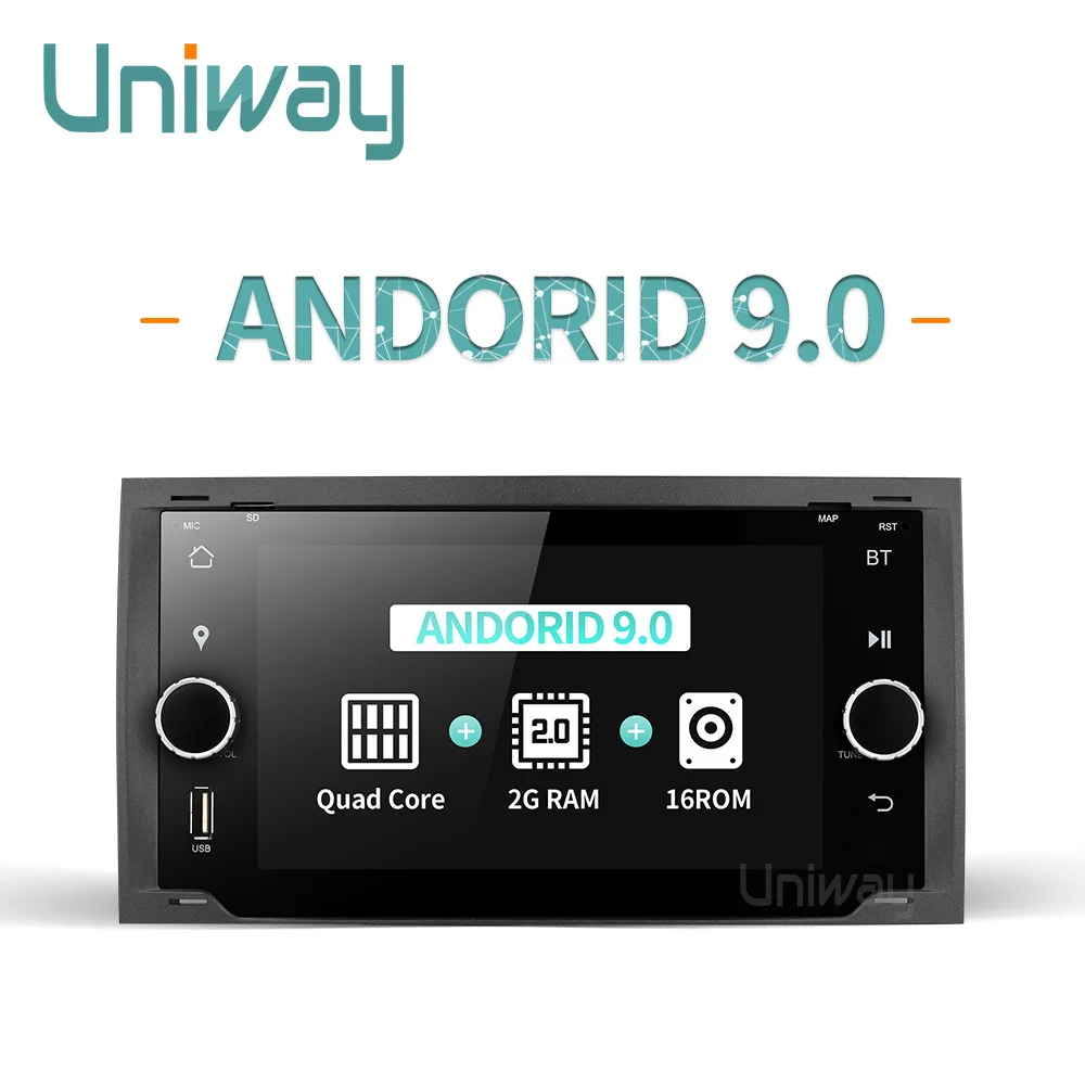

uniway ALLFKS7071 2G+16G android 9.0 car dvd for Ford Mondeo C-max focus galaxy S-max fusion ranger escape expedition fiesta
