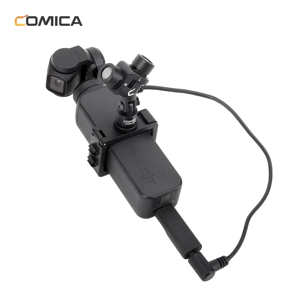 Comica CVM-MT06 XY стерео движения микрофон для Osmo Карманный Аудио Видео Запись микрофон с Osmo Карманный держатель