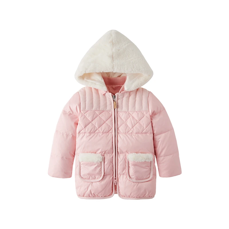 

BBET Autumn and winter baby down jacket thickened warm windproof hood