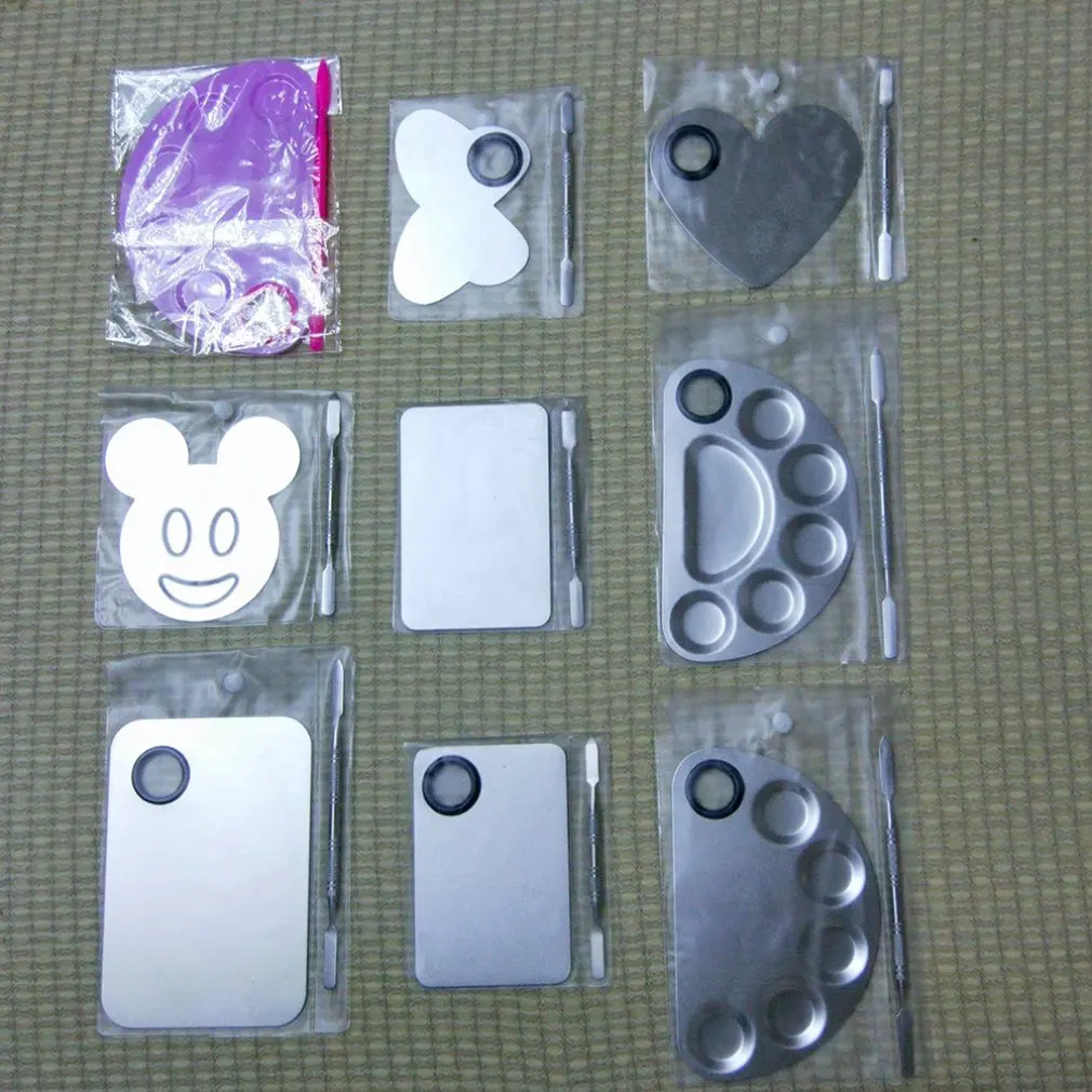 High Quality Palette Stainless Steel Palette With Toner Bar Palette Toner Bar Scrub Bag 3 concave 5