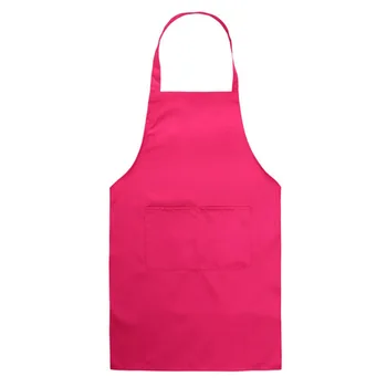 

Restaurant hanging neck kitchen apron chef work clothes solid color work clothes waterproof oil milk tea coffee manicure shop