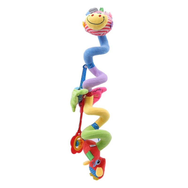 Kids Toys Hanging Spiral Rattle Stroller Cute Animals Crib Mobile Bed Baby Toys 0-12 Months Newborn Educational Toy For Children - Цвет: style 3