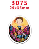 30 шт мультяшный персонаж плоское украшение из смолы PR 3075 - Цвет: 3075