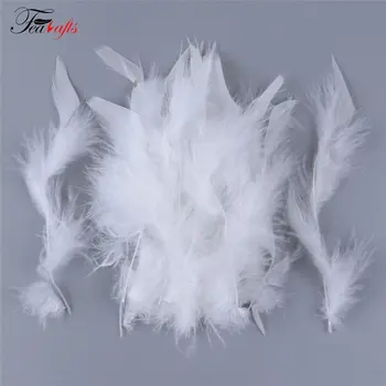 

100Pcs Colorful Turkey Feather Marabou Plumes 10-15cm Feathers For Crafts Jewelry Costumes Decorations